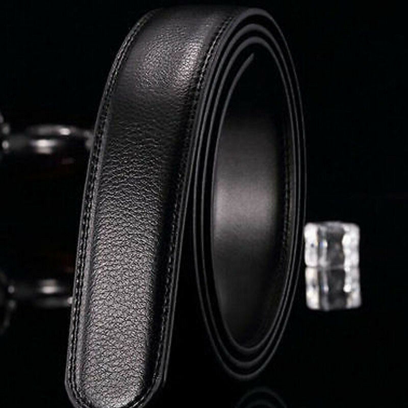 Adjustable Length Men Casual Waistband Leather Automatic Buckle Belt Waist Formal Suit Belt Accessory