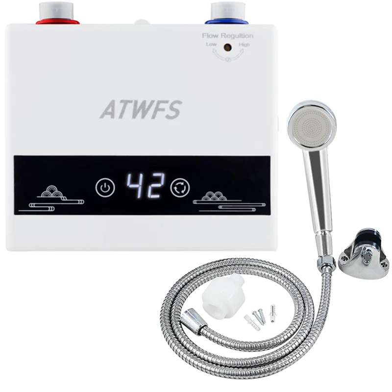 Instant Elektrische Boiler 220V Tankloze Boilers Voor Badkamer Warm Water Douche En Voor Keuken Kraan Huisverwarming: YELLOW