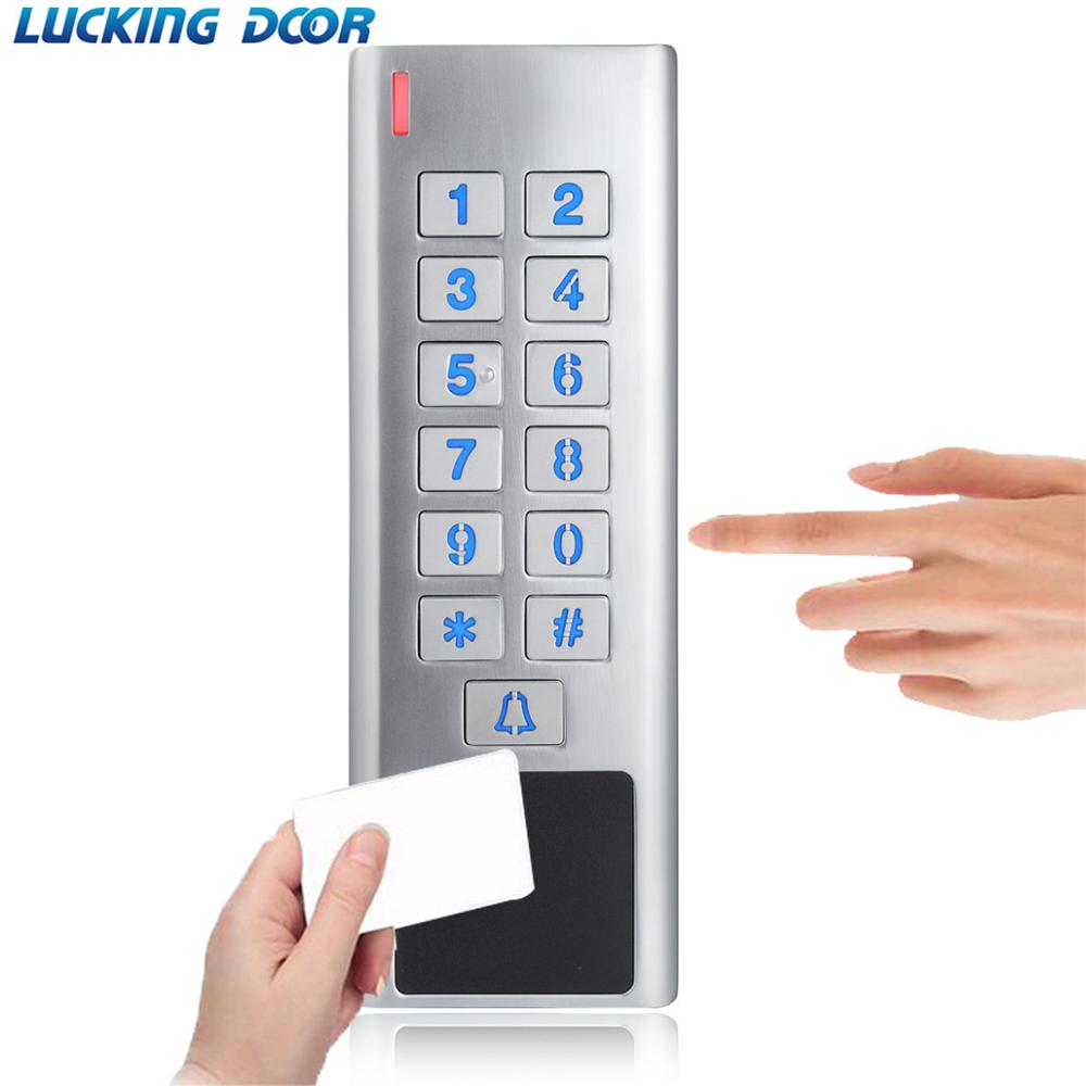 IP68 Waterproof Outdoor Rfid Door Access Control Reader 2000Users WG input output security RF Access Control Keypad reader
