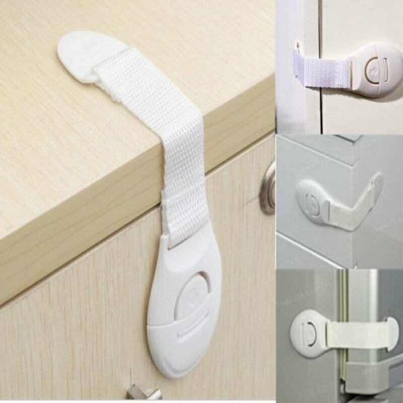 10Pcs/Set Child Lock Protection Of Children Locking Doors For Children's Safety Kids Safety Plastic Safety Door Drawer Fridge