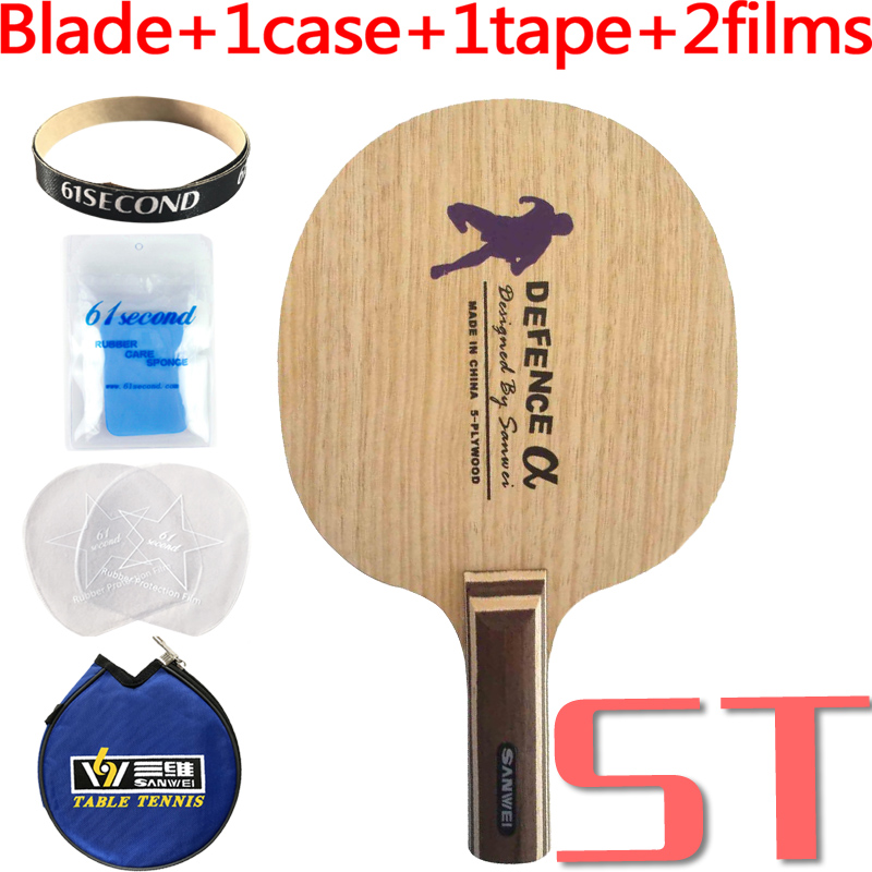 Sanwei-lame de Tennis de Table, Alpha, pour raquette de Ping-Pong: ST with YM case