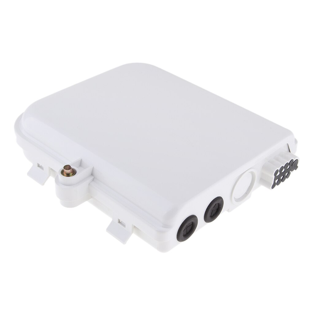 8 Core FTTH Fiber Optic Distribution Box, ABS Outdoor FTTH Terminal Box with ''Lock'' Instructure