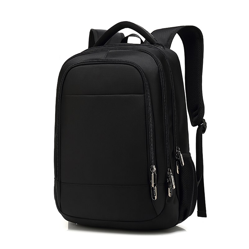 Boshikang Mannen Rugzak Grote Capaciteit Luxe Mannelijke Mochila Back Mode Tas USB Opladen 15.6 "Laptop Rugzak: black