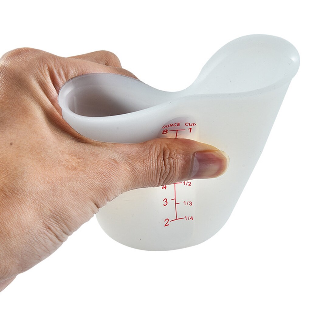 Measuring Cup Milk Coffee Graduated Beaker Lab Kitchen Silicone Measuring Container, 500ml
