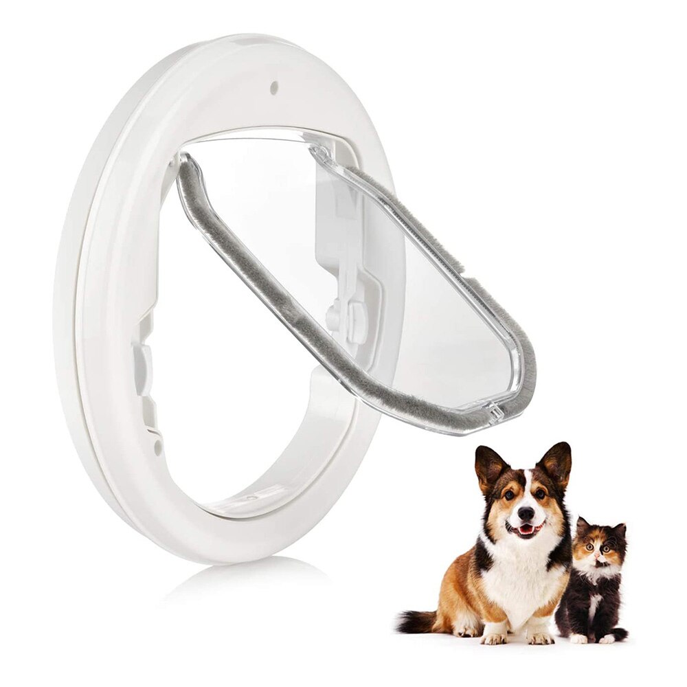 Huisdier Deur Kat Flap Ronde Flap Plastic Huisdier Deur Pet Kat En Hond Kleine Huisdier Deur Set Kat Deur Veiligheid flap Deur