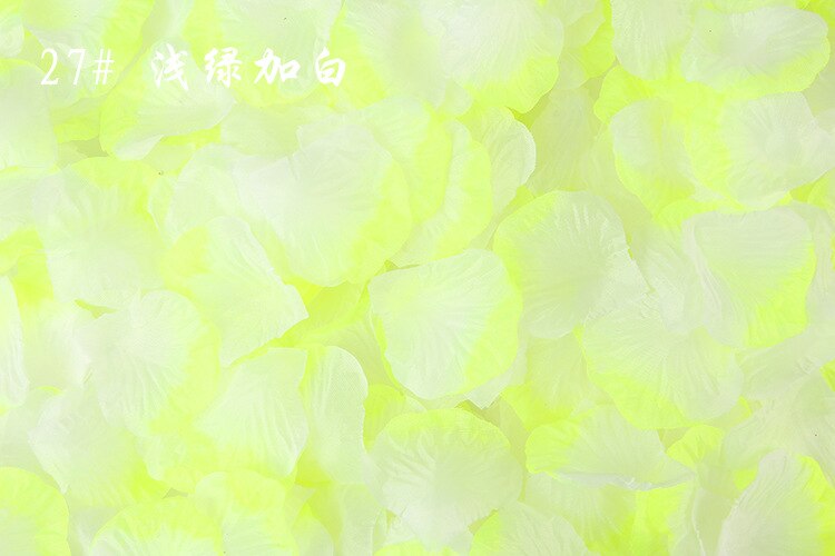 100 stk 5*5cm silke rosenblade til bryllup dekoration romantisk kunstig rose blomster bryllup tilbehør: N27