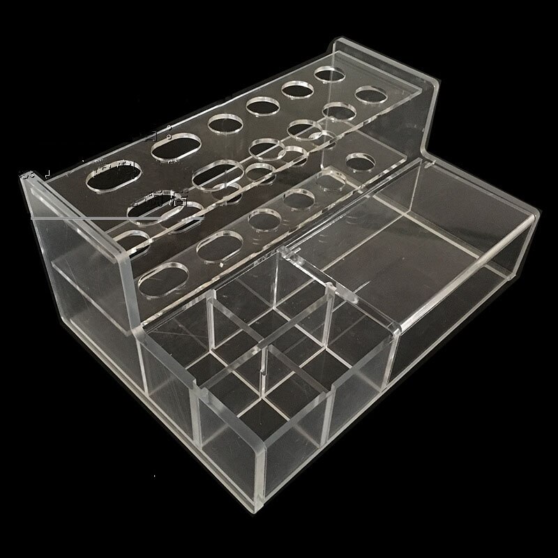 Dental Transparent Acrylic Resin Organizer Dental Composite Resin Holder for Teeth whitening: L