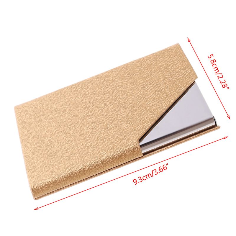 Estuche de metal para tarjetas de visita, portable para tarjetas de visita. XXUC