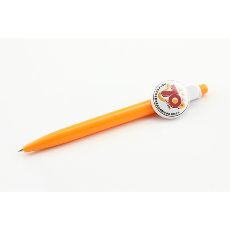 Ballpen with 1inch 25mm button badges for DIY Blank Material 100sets/PKG