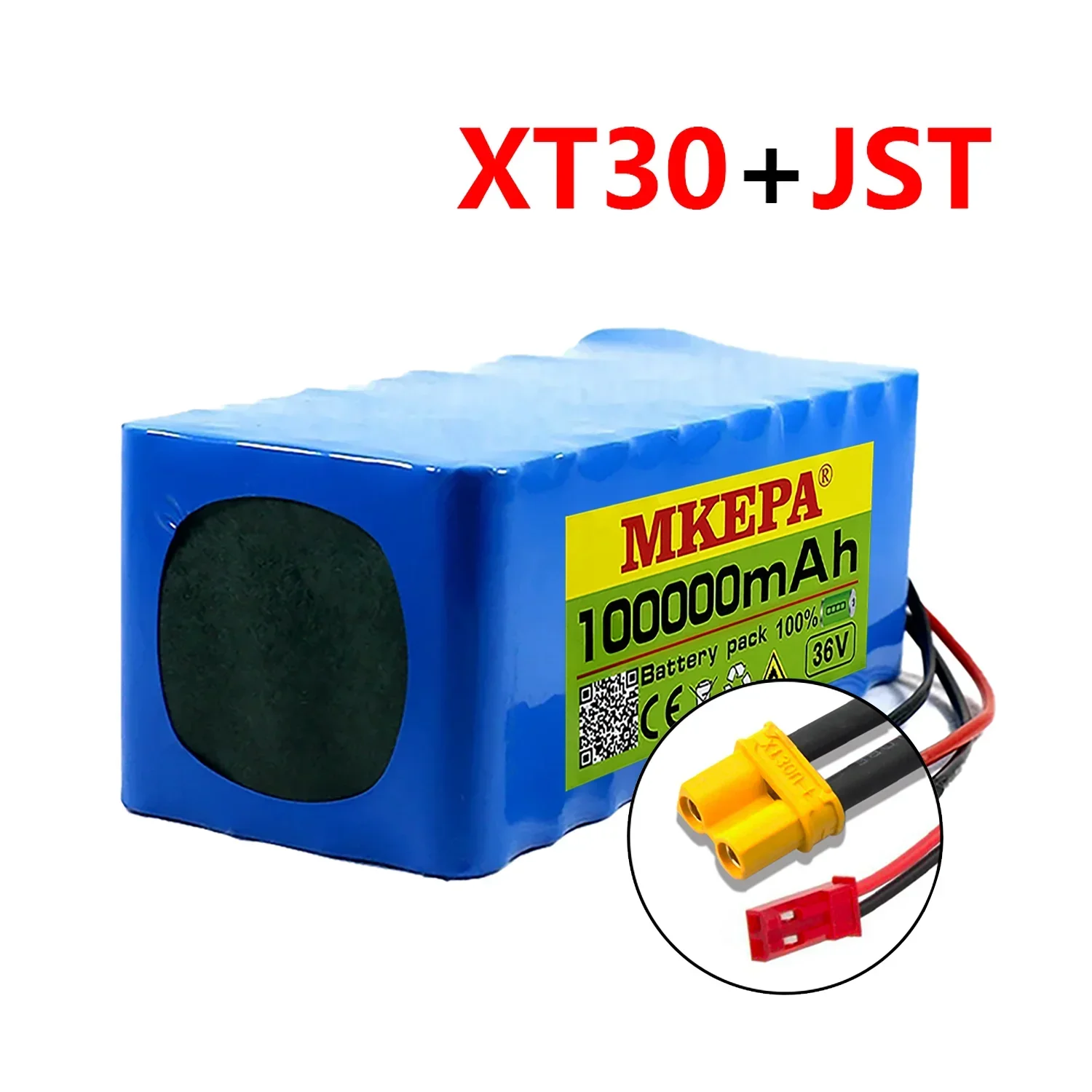 10S4P Elektroroller 100000 mAh 36 V Lithiumbatterie 18650 Akku 36 V 100 Ah Elektroroller Elektroroller Akku 36 V: Orange