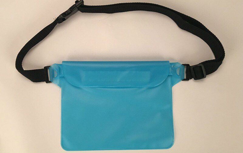 Bolsa de natación de buceo a prueba de agua, bolsa con bolsillo para cubierta de teléfono móvil/cámara, paquete de cintura y hombro seco bajo el agua: LakeBlue