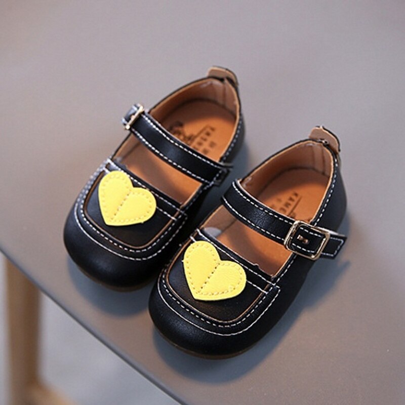 Hartvormige Prinses Schoenen Peuter Baby Meisje Enkele Schoenen Zachte Zool Vrouwelijke Zuigeling Kinderschoenen Comfort Non-Slip