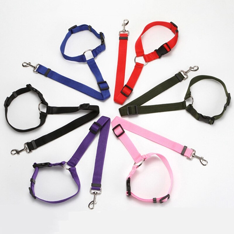 Universele Praktische Hond Kat Pet Veiligheid Verstelbare Autogordel Harness Leash Reizen Clip Strap Lood Huisdier Autogordel