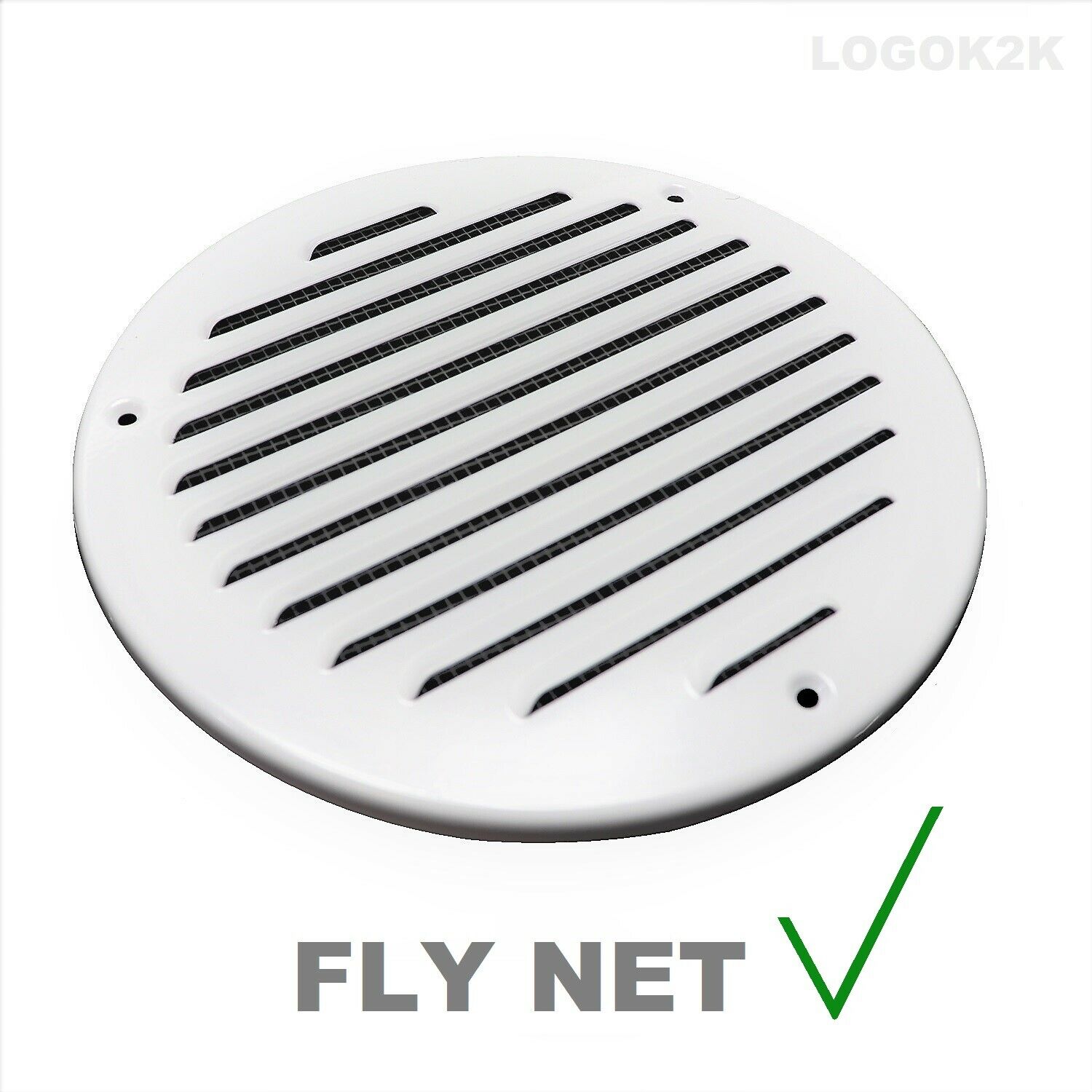 100MM 125MM 150MM Flat Circle Air Vent Grill Metal Cover Round Ducting Ventilation