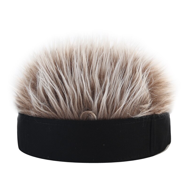 COFUN 2020 odzież Streetwear na jesień i zimę śmieszne czapka z peruką mężczyzn: B