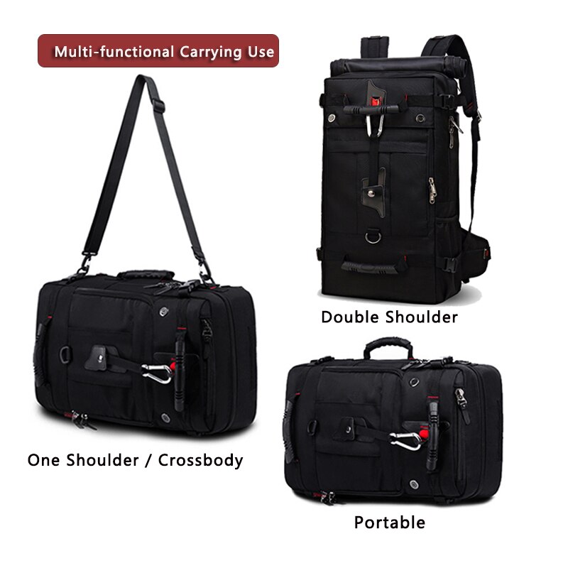 Bolso de hombro multifuncional para hombre, Mochila de viaje, informal, para negocios, para ordenador portátil