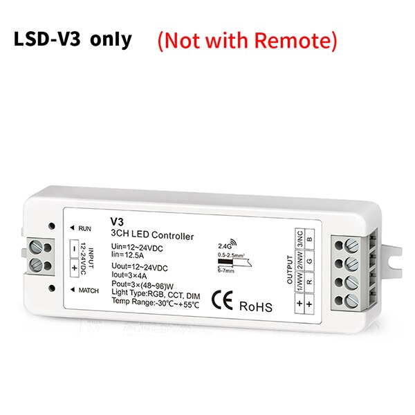 2,4g T21/T22/T24/T25 4 Zone Clever berühren Tafel fernbedienung LED Dimmer dimmen/RGB /RGBW/RGB + CCT Helligkeit LED Regler für LED streifen: LSD-V3 nur