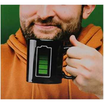 Magic Kleur Veranderende Cup Warmtegevoelige Mok Batterij Handgreep Keramische Magical Temperatuur Veranderende Beker