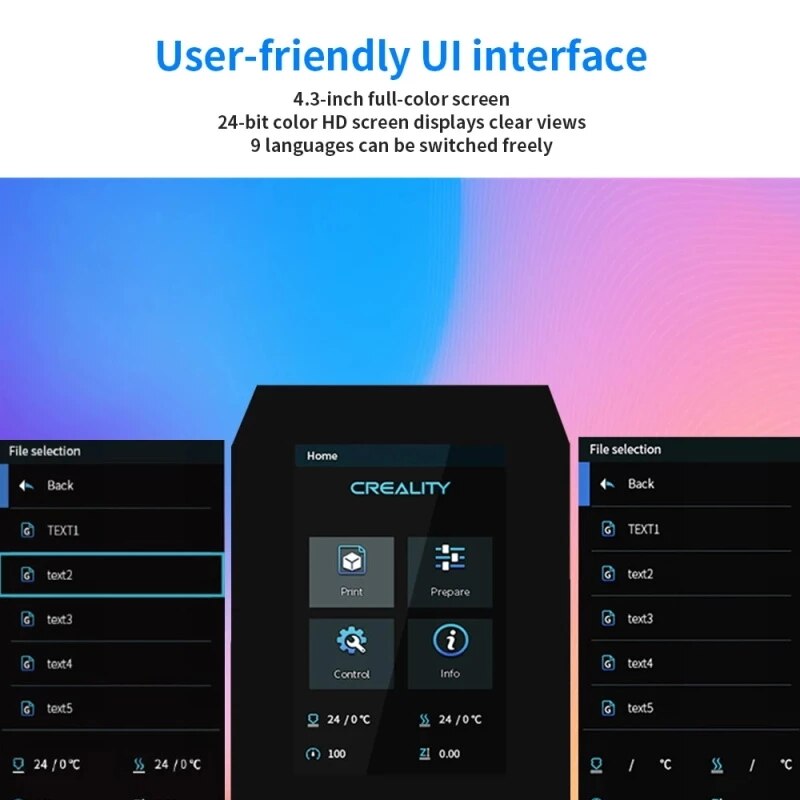 Creality 3D Printer Onderdelen 4.3 Inch 3D Printer Touch Panel Screen Lcd Display Voor Ender-3/Ender-3 Pro/Ender-3 v2