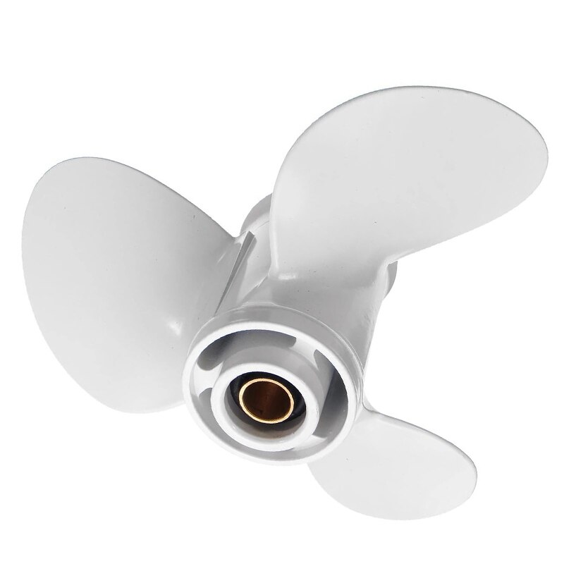 Stainless Steel Propeller 9-7/8" For Yamaha 20-30HP Outboard - Pressed Rubber Hub