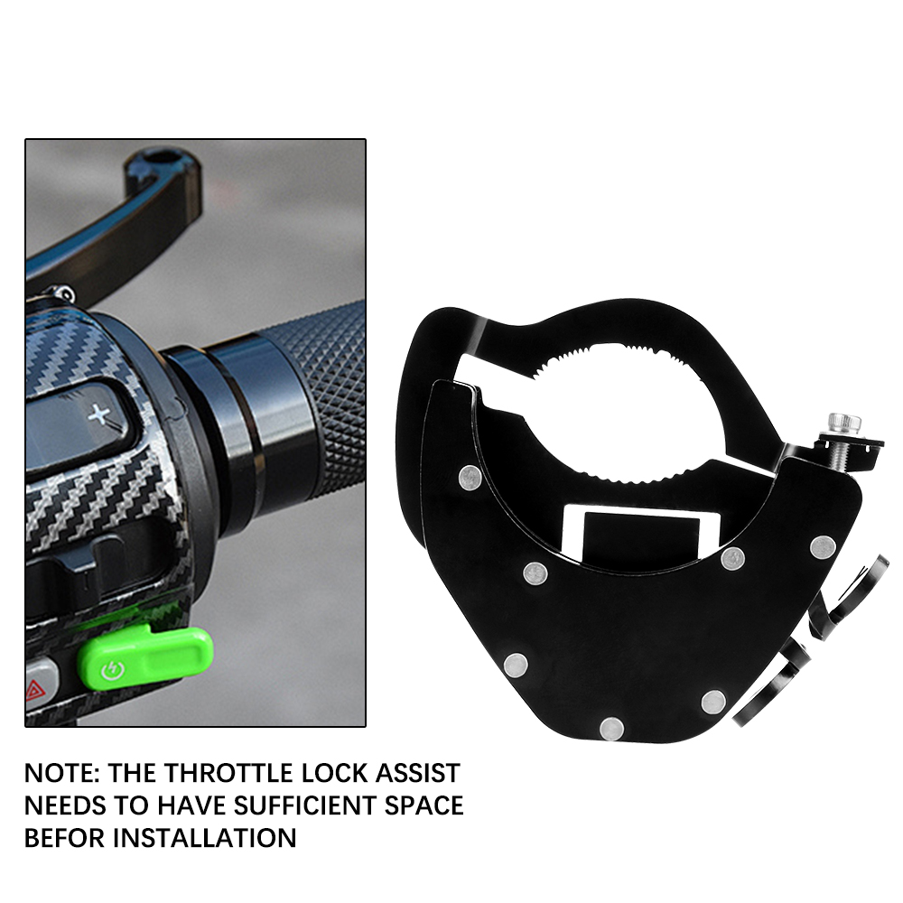 KIT inferiore superiore Assist Lock Fermo Manubrio regolabile Blocco acceleratore Moto Cruise Control Acceleratore Assist