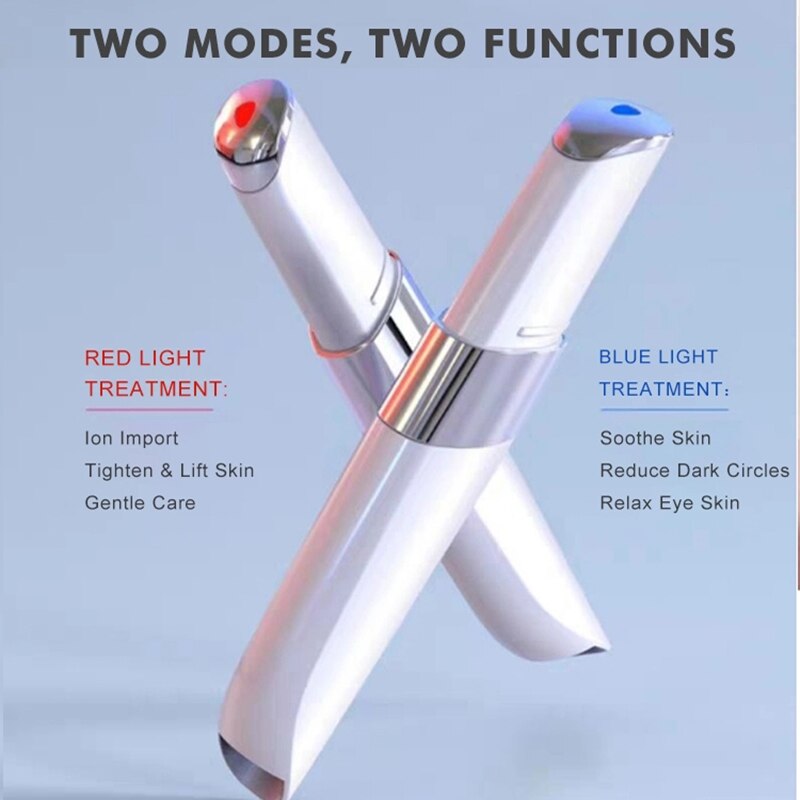Mini Dispositivo de masaje ocular eléctrico, pluma facial con vibración, palo mágico de cara delgada, bolsa antiarrugas, herramienta de belleza para ojo