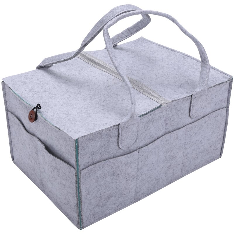 Faltbare Fühlte Baby Windel Caddie Veranstalter Abnehmbare Deckel Lagerung Tasche Art Spielzeug Tragbare Tasche Kasten für Auto Reise Ändern Tisch orga: Default Title