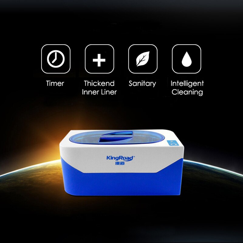 Portable Ultrasonic Cleaner Washer Razor Jewlry Glasses Watch Cleaner 400ml 35W Household Mini Ultrasound Clean Machine