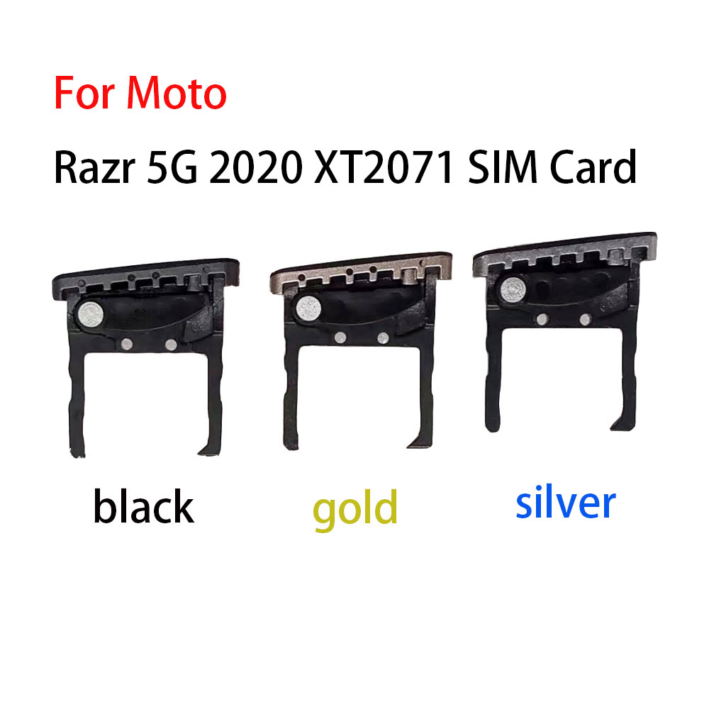Für Motorola Moto Razr 5G XT2071 SIM Karte Handy Neue Original Halter Sim Tray Slot Reader