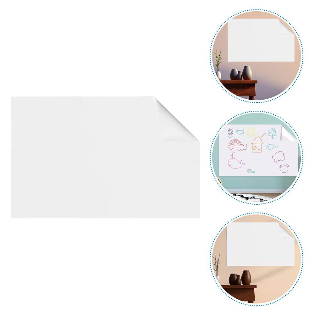 Static Electricity Cling Wall PP Dry Erase Reusable Sticker Roll Adsorption White Board For Wall Small Whiteboard Static Cling