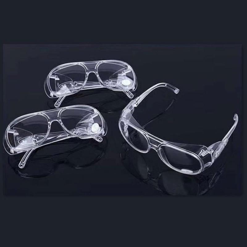 1pcs Safety Goggles Eye Fully Enclosed Lens Goggles Wide Vision Disposable Vent Mask Splash Goggles Automobiles Accessories