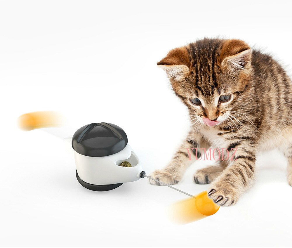 Tumbler swing toy cat kitten interactive balance car cat chase toys and catmint funny pet supplies cat accessories pet kittens