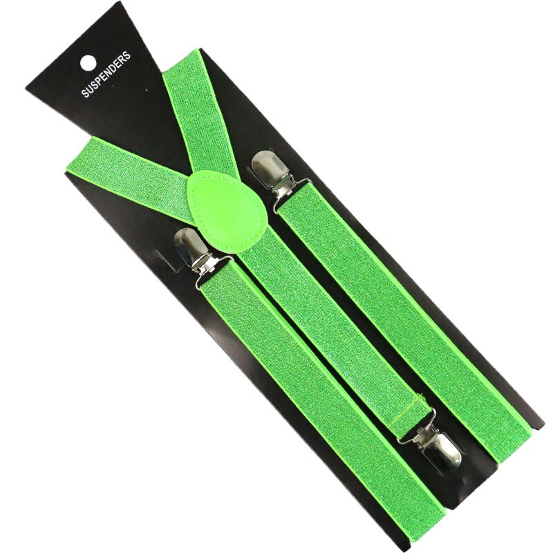Winfox Gelbe Hosenträger Für Frauen Männer Gold Silber Neuheit Strumpf: Mint Green