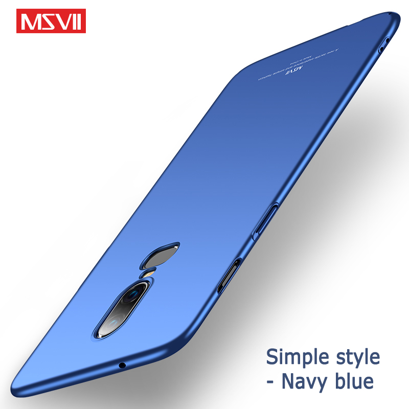 One plus 6 T funda Msvii Silm Skin Coque para Oneplus 6 T 6, funda trasera de PC dura para One Plus 6 6 T Six Phone Case