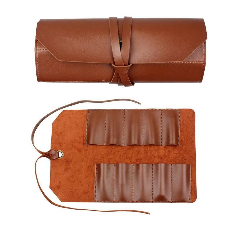 Leather Small Tool Roll Multi Function Bicycle Mechanic Repair Tool Kit Bag