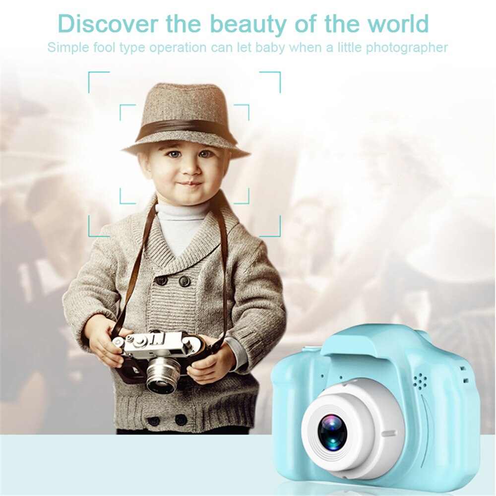 Mini HD Digital Camera 2 Inch Photography Props Chargable Outdoor Cartoon Cute For Baby Birthday Christmas фотоаппарат