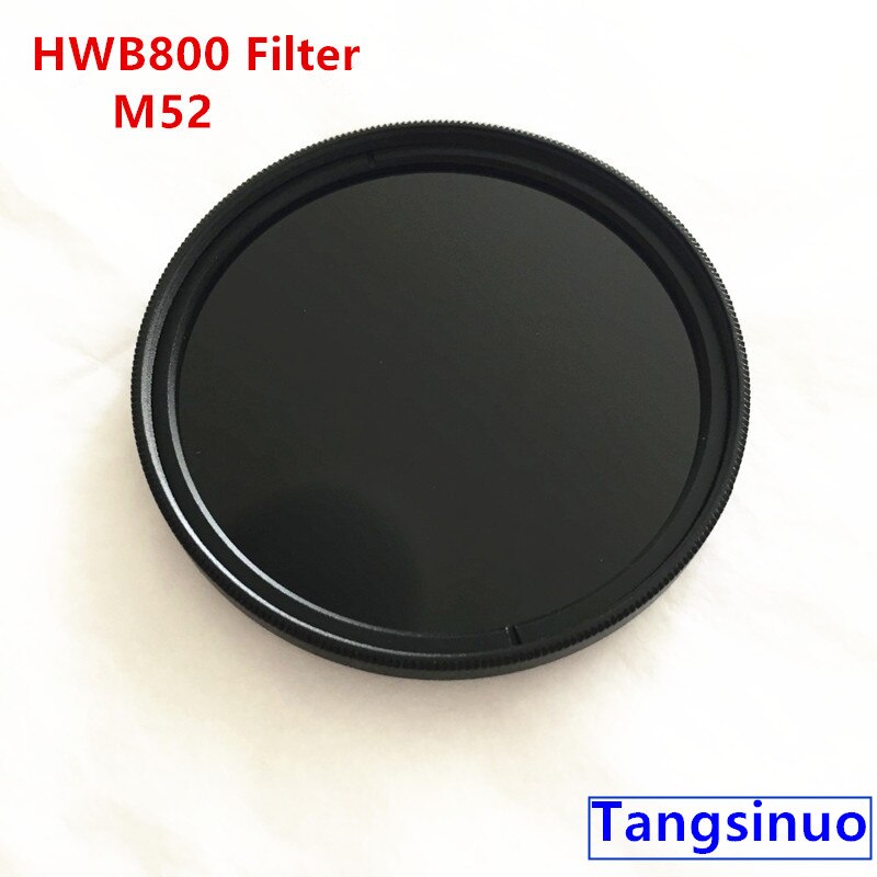 52mm HWB800 800nm infrarrojo IR filtro de paso largo Visible vidrio absorbente de luz