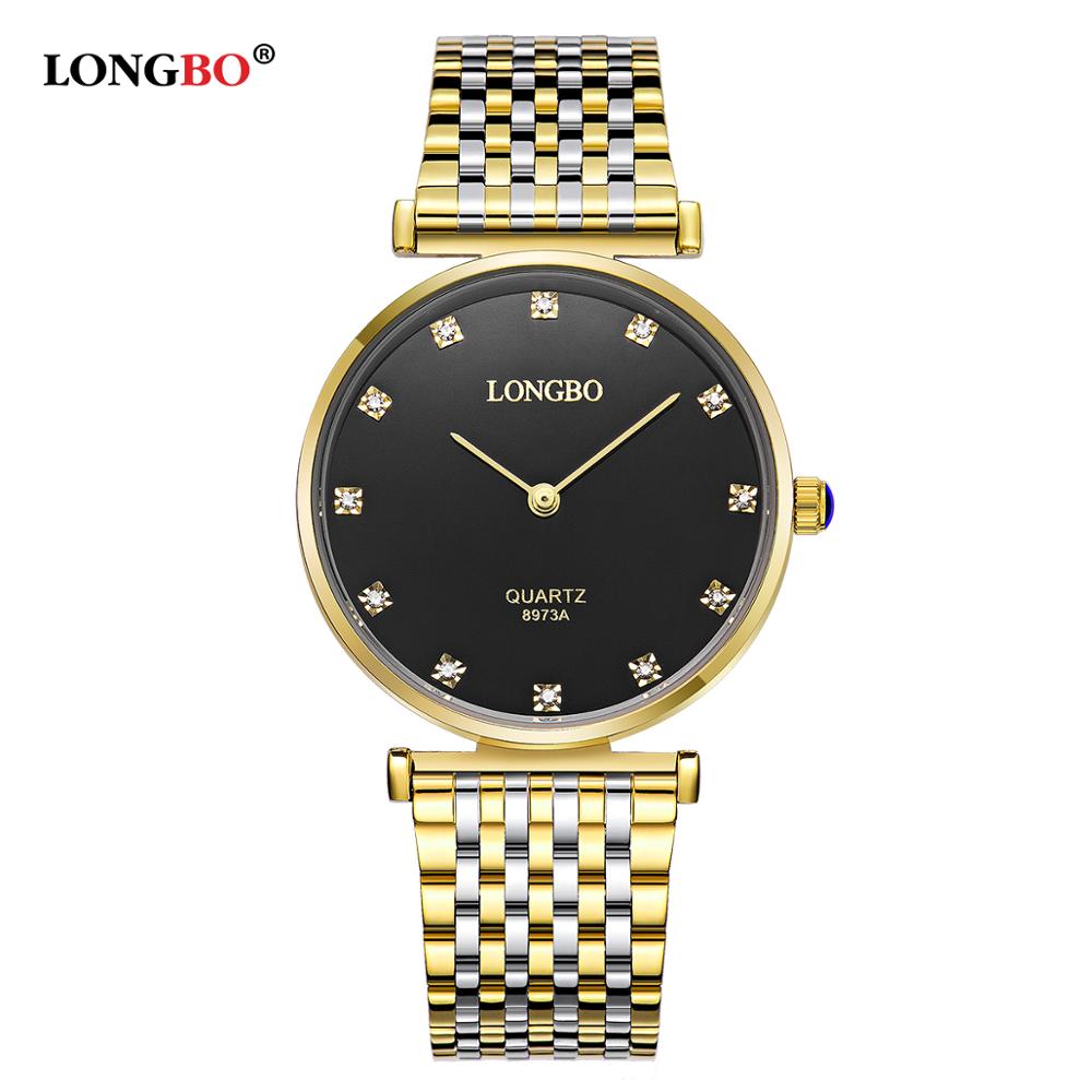 LONGBO Luxe Koppels Horloges Zakelijke Stijl Liefhebbers Mannen Vrouwen Waterdicht Quartz Charms Analoge Horloges 8973