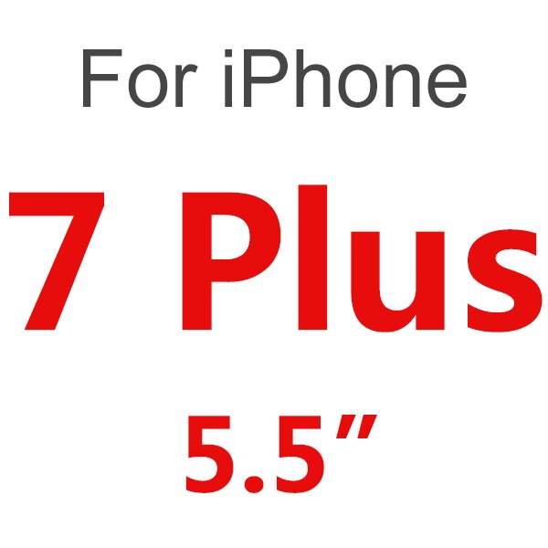 Heldeksel herdet glass for iphone 11 pro max skjermbeskytter film for iphone x xr xs max 6 6s 7 8 plus beskyttende se: For iphone 7 pluss / Hvit