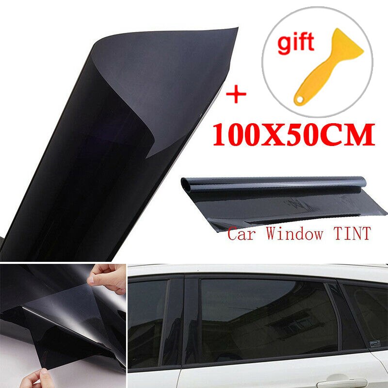 Anti-fading klistremerke anti ripe varebil 100 x 50cm bil polyester vindu svart