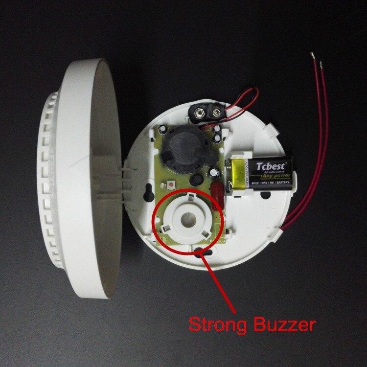220V Smoke Alarm Fire Detector Smoke Detector Sensor AC Smoke Detector