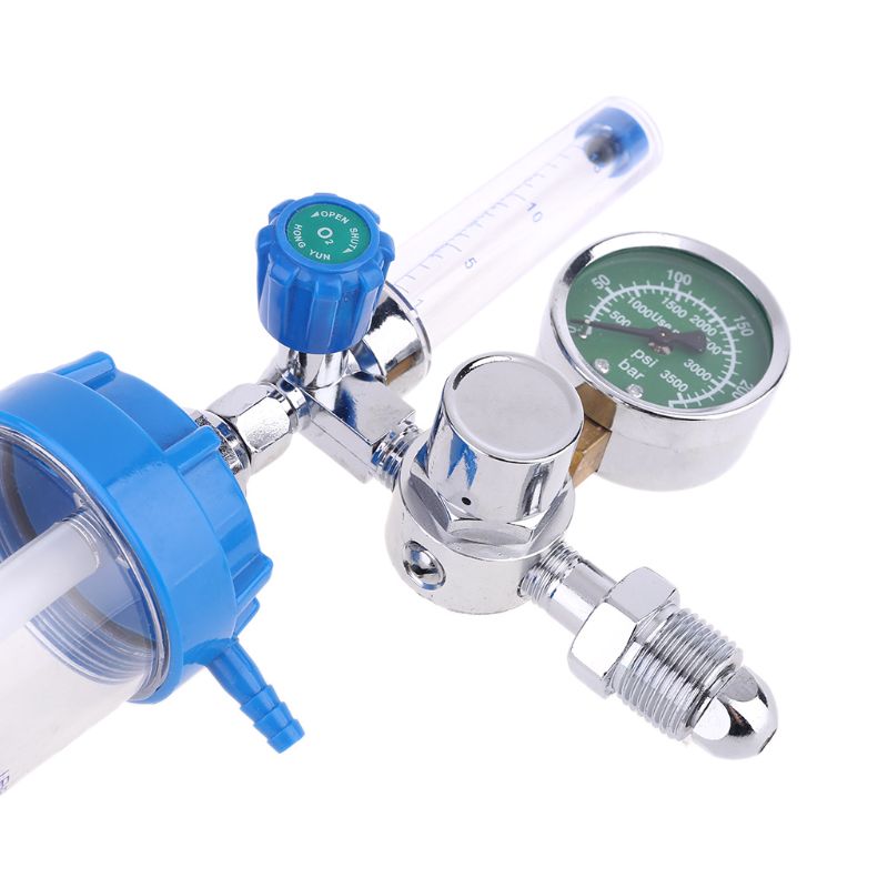 Regulador de inhalador de oxígeno, caudalímetro de presión, salida de rosca macho G5/8-14 CGA540 C6UC