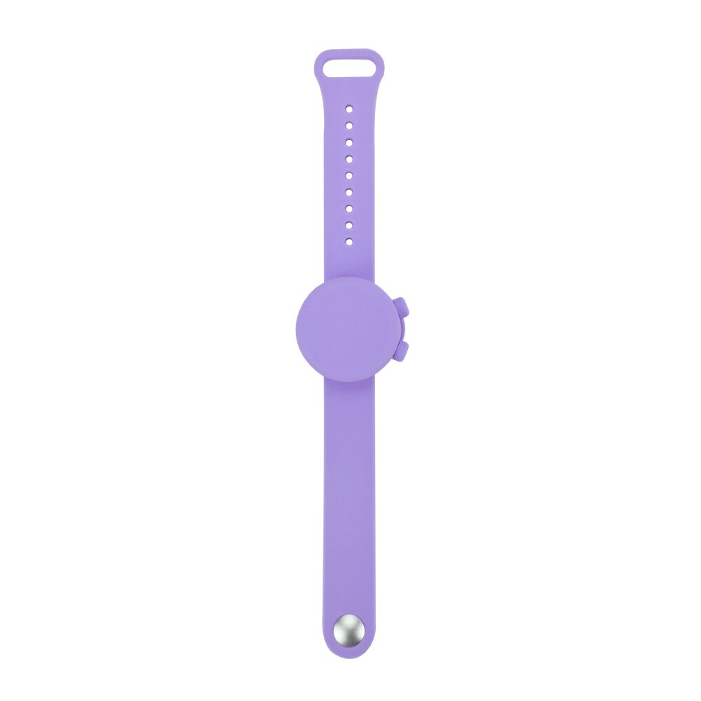 Disinfettante per le mani Wristband Del Silicone Del Braccialetto Mano Dispenser Disinfettante Per Le Mani Braccialetto Disinfettante Repellente Per Zanzare Crema Solare Lozione Per Bambini Wristband: Light purple