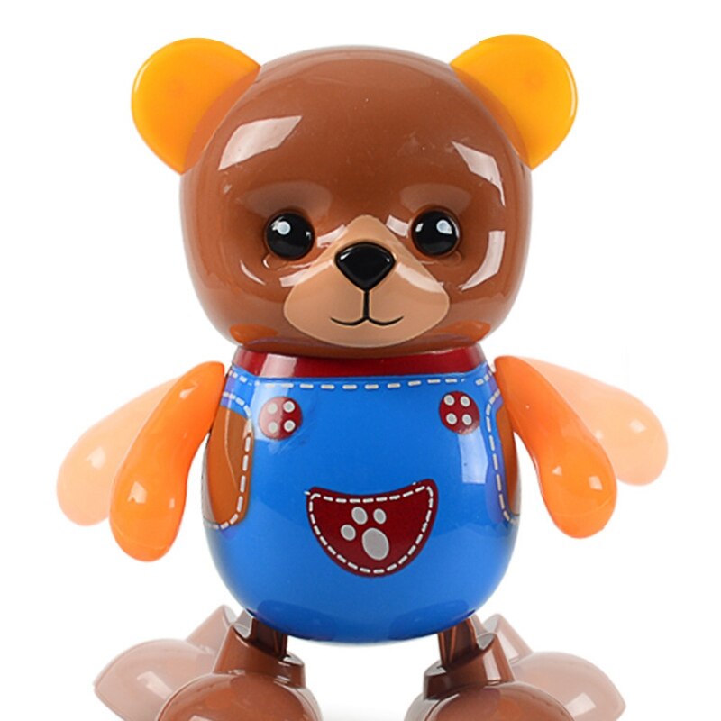 1PCS Music Dancing Little Bear Cartoon Electric Robot Children Educational Children Toys