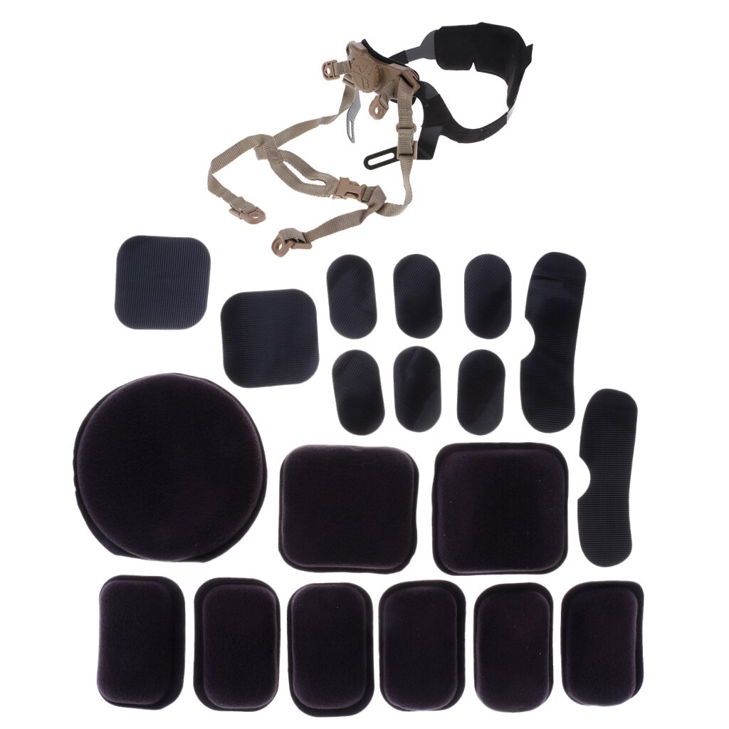 Foam Pads Set – Zwart – Comfortabel Binnenwerk voor Fietshelm