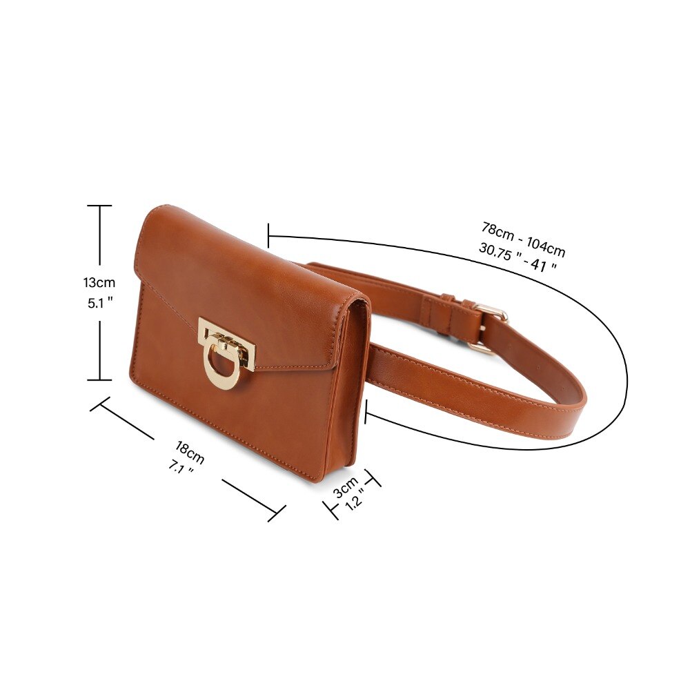 ECOSUSI Retro frau Brieftasche Luxus Fanny Pack für Frauen Taille Tasche Gürtel Tasche Kleine Tasche für Reise Zelle telefon Tasche