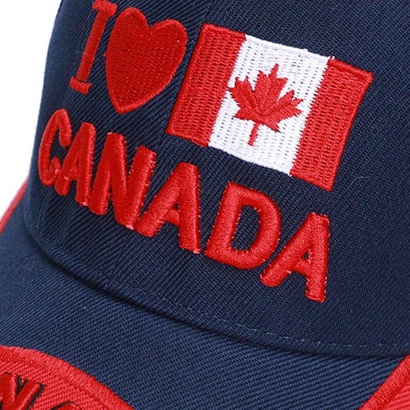 Cap 3d Embroidery Canada Maple Leaf Baseball Caps Cotton Adjustable Snap Back Hat Caps Casual Hats
