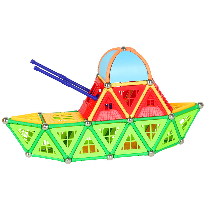 130 stücke von magnetische stange Burg verpackt magnetische bausteine für freundlicher nutzen spielzeug