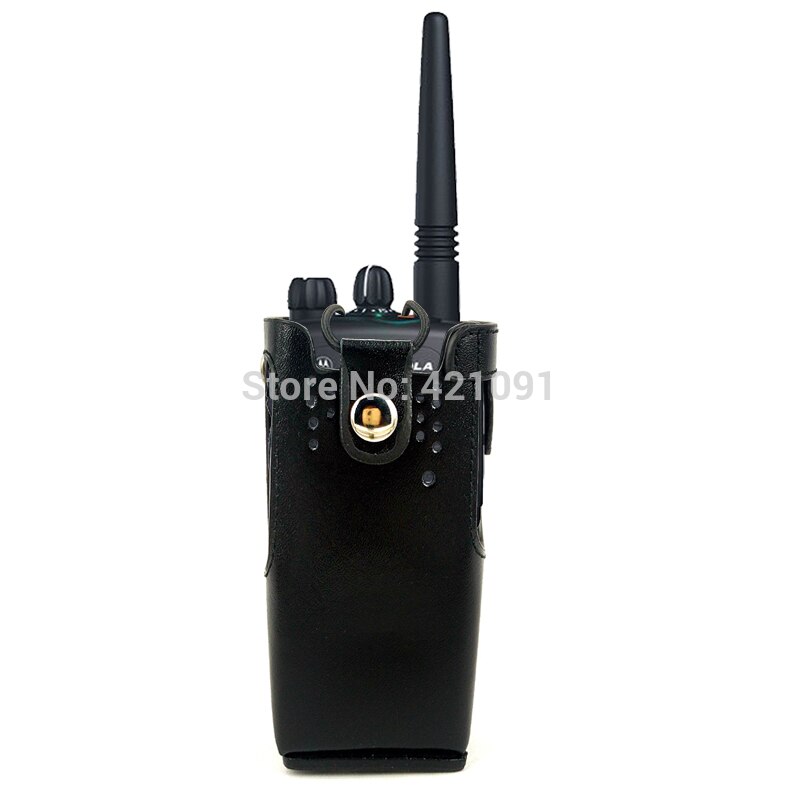 Lederen Beschermhoes Schoudertas Hard Holster Case voor Motorola GP328 GP340 GP380 GP3188 EP450 Walkie Talkie Walkie Talkie