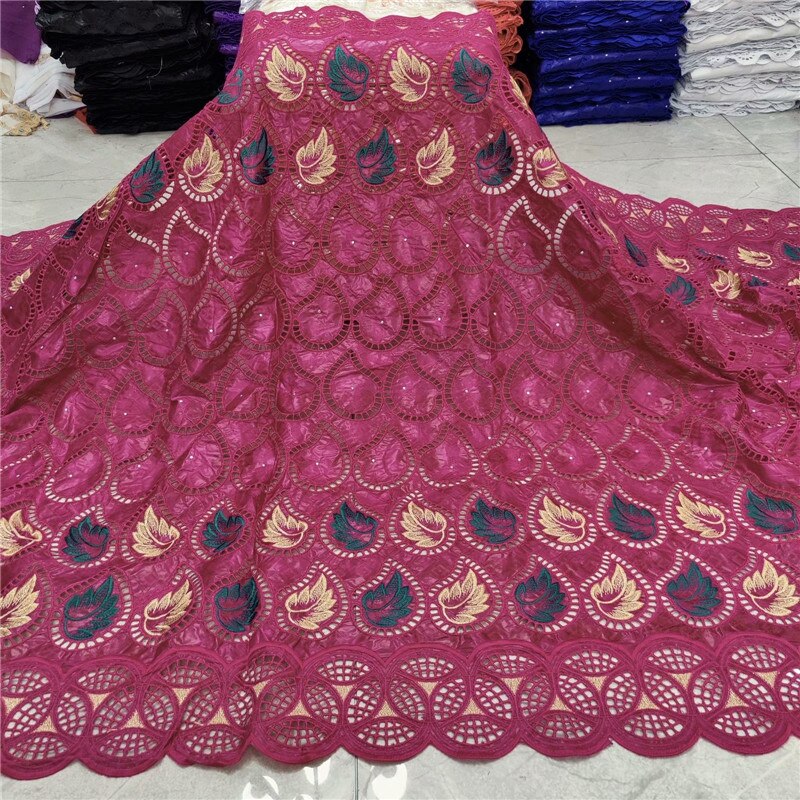 5 Yards bazin riche fabric latest Bazin Brode with mesh embroidered bazin rich fabric African lace fabric for cloth cotton: XJ1300606b1